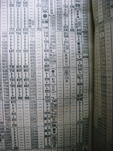 1970年7月 寝台特急「日本海」の時刻 : Rail・Artブログ