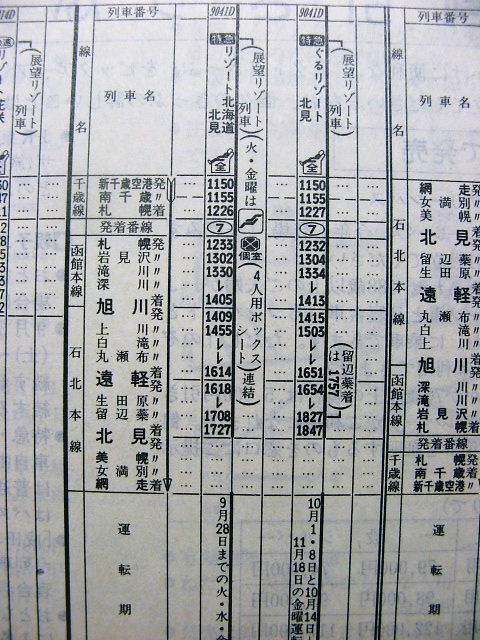 ☆ 留辺蕊発の臨時特急の事など : Rail・Artブログ