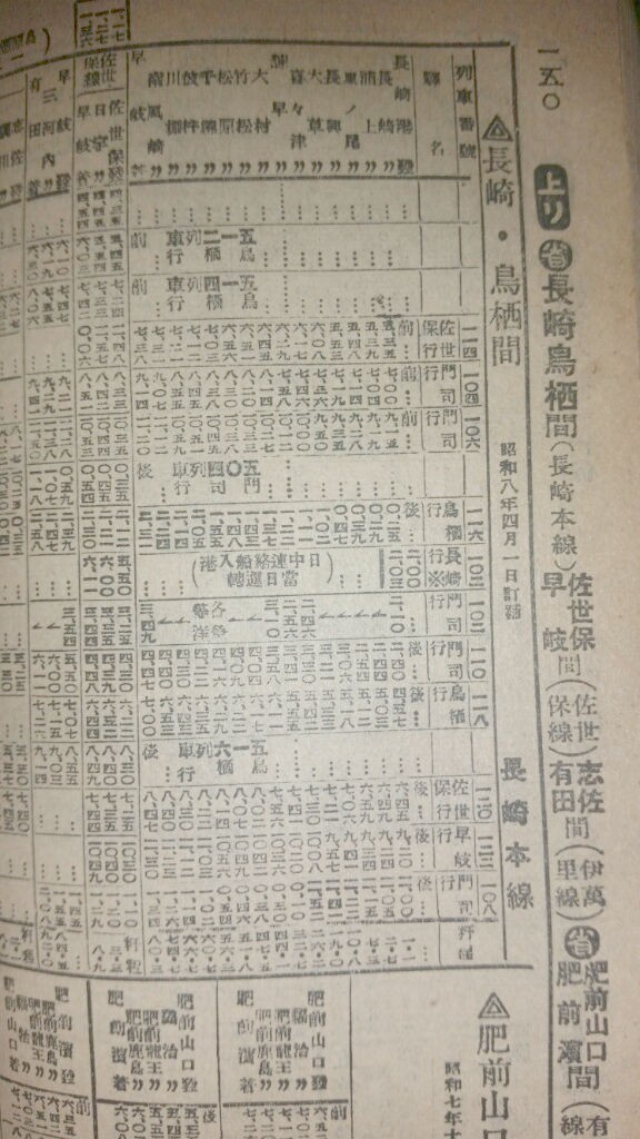 1等連結時代の門司～鹿児島の急行1（2）レの時刻 : Rail・Artブログ