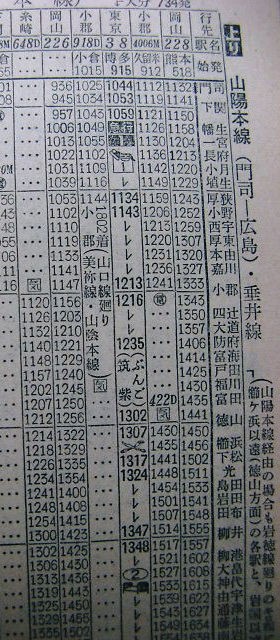 ☆ １９６４年５月 急行「筑紫・ぶんご」の時刻 : Rail・Ａｒｔブログ