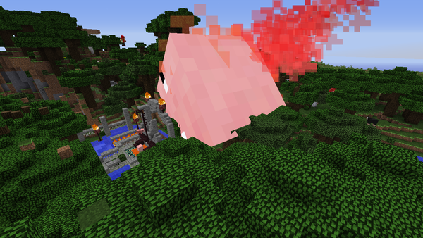 親方 空から巨大な豚が Pigzilla Pig Meteors Mod Minecraft Ramsのマイクラブログ