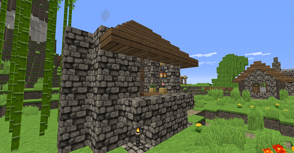 拠点建築 出窓 ボケっとマイクラ