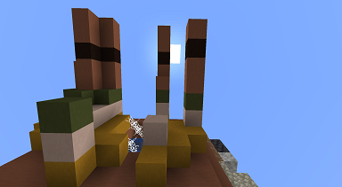 ボケっと 東側面のメサもどき ボケっとマイクラ