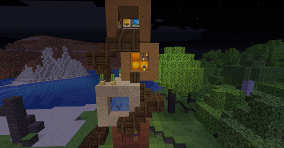 お店 積み木ハウス ボケっとマイクラ