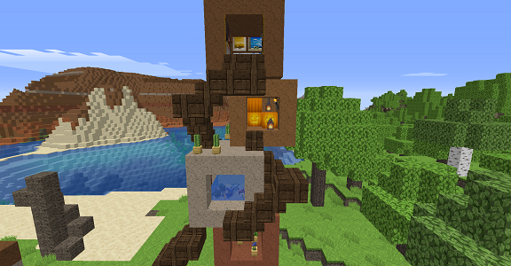 お店 積み木ハウス ボケっとマイクラ