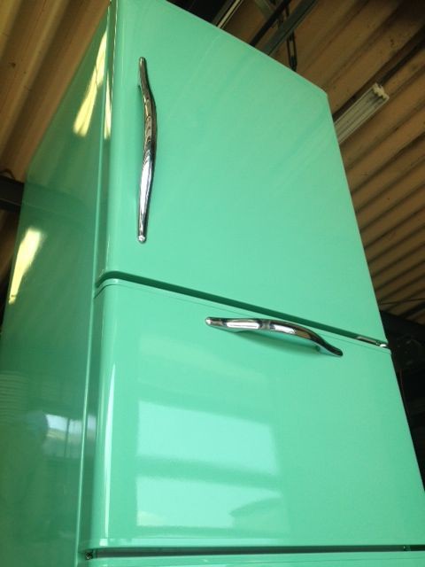 冷蔵庫がインテリアになる！カジュアルなミントグリーンの冷蔵庫