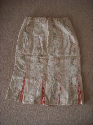 きつくなった既製品のマーメイドスカートを元に サイズアップしたスカートを作る ちくちく針しごと