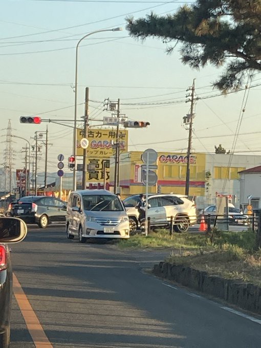 渋滞情報 国道1号線 愛知県安城市尾崎町西勘定 ラーメン横綱付近交差点バイクと自動車の事故で渋滞12月7日 安城市 事件事故 災害速報ニュース