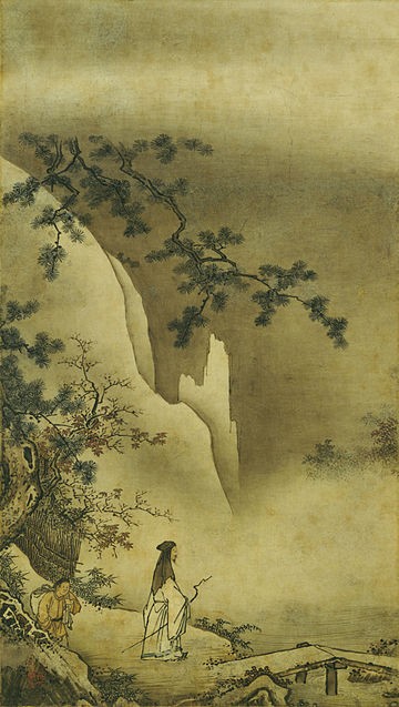 美品 江戸初期1600年頃 額装◆狩野派 狩野永徳 狩野尚信『梅に鳥』扇 大和絵 ー江戸時代初期の初期、日本美術の巨人・狩野永徳ー