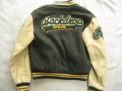 渋谷 BACKDROP バックドロップ キャッチボール スタジャン USA製 渋谷 BACKDROP バックドロップ キャッチボール スタジャン USA製