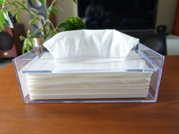 クリアカラー ティッシュケース・ボックスの紹介（美容室やお店の化粧