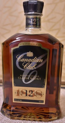 カナダ　クラシックウイスキー　カナディアンクラブ12年　旧ラベル　オールドラベル