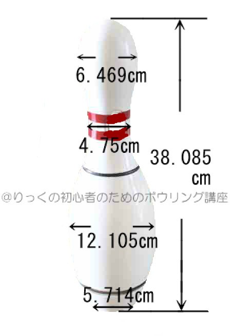 数字で見る ピンの大きさとボールの重さ りっくの初心者のためのボウリング講座