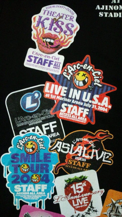 スタッフパス BIC CITY Night round 96 ラルク L'Arc スタッフパス BIC CITY Night round 96 ラルク L'Arc