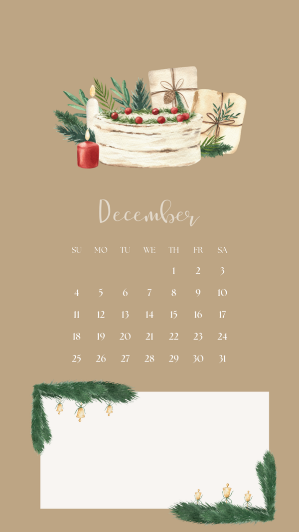 12月のスマホ壁紙カレンダーを配布 365日のとっておき家事 Powered By ライブドアブログ