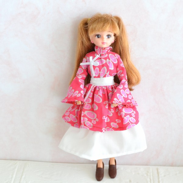 チャイナ風ワンピースを作りました！ : リカちゃん服ハンドメイド