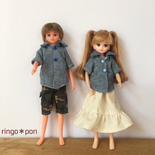 ゆきりん様　おまとめ　オーダー　リカちゃん服　ハンドメイド　デニムスカート リカちゃん 洋服 denim❤︎ダメージデニム ミニスカート