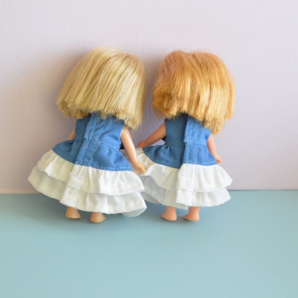 青と白のワンピース/「今月の制作目標」をたててみました : リカちゃん