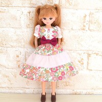 22cmドールサイズのオフショルワンピース身頃の型紙を公開いたします リカちゃん服ハンドメイド りんごぽんのおうち 札幌市