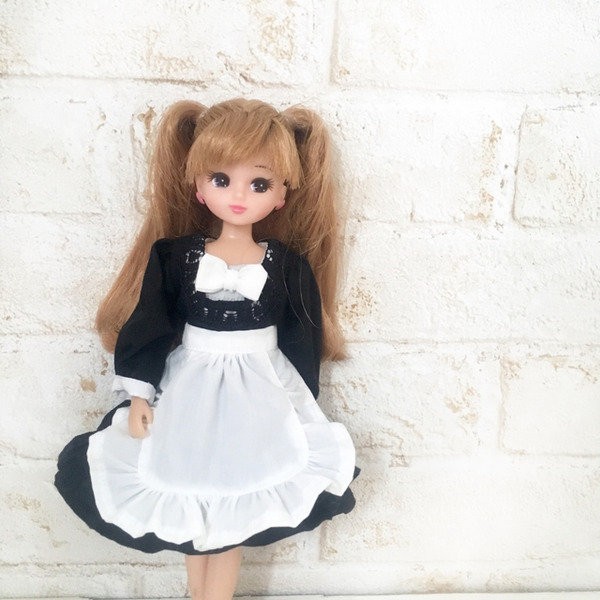 エプロンの型紙を公開いたします : リカちゃん服ハンドメイド りんご
