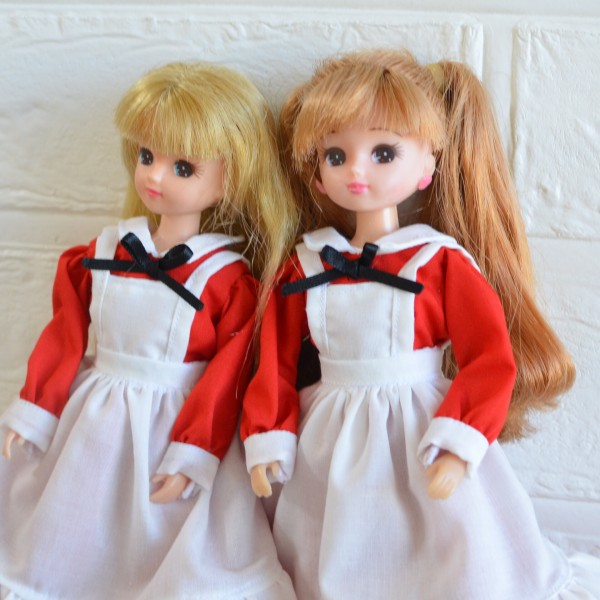 【専用】リカちゃん  赤いコーデ  昭和レトロ  ワンピース  靴とバッグ付き 横浜開港150周年記念「赤いくつリカちゃん」が限定発売に