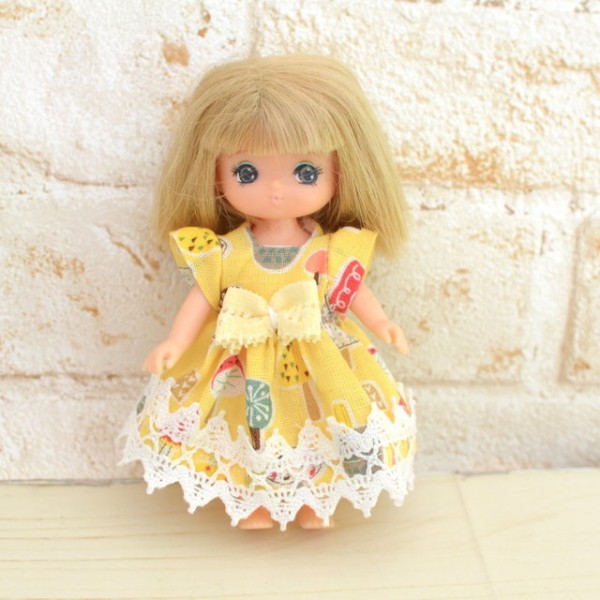 ミキちゃんマキちゃんサイズのきのこワンピース♪ : リカちゃん服
