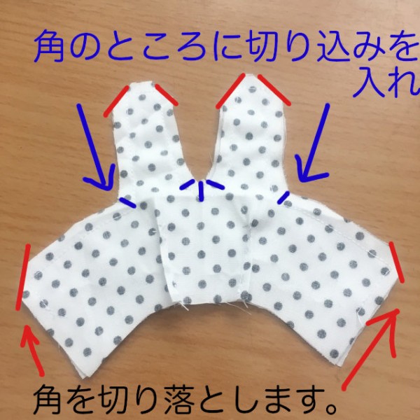 ホルターネックのワンピースの身頃の縫い方 リカちゃん服ハンドメイド りんごぽんのおうち 札幌市