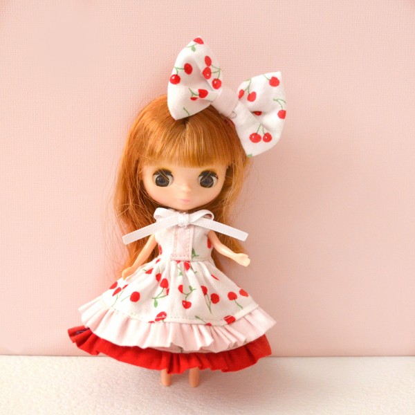 プチブライスサイズのワンピースとリボン Kindle Unlimitedに入ってみました リカちゃん服ハンドメイド りんごぽんのおうち 札幌市