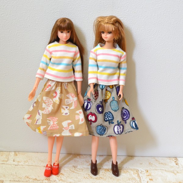 rose♡　22センチドール ハンドメイド服 no.142 22センチドール服 ハンドメイド 着せかえ - メルカリ