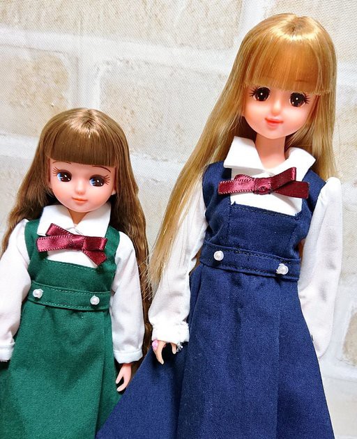 とってもかわいいリカちゃんとジェニーちゃん リカちゃん服ハンドメイド りんごぽんのおうち 札幌市