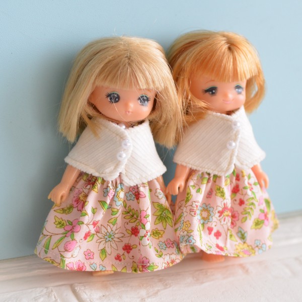 11cmドールサイズのワンピースとケープを作りました！ : リカちゃん服