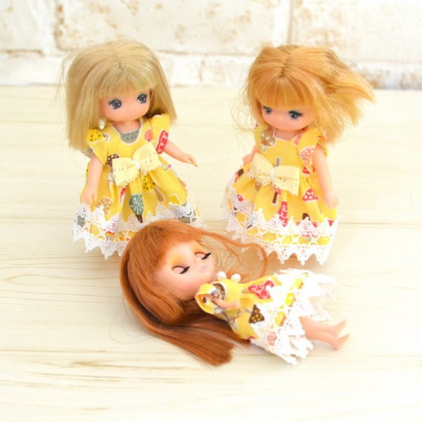 11cmドールサイズのワンピース！/とっても素敵な手芸本を借りました
