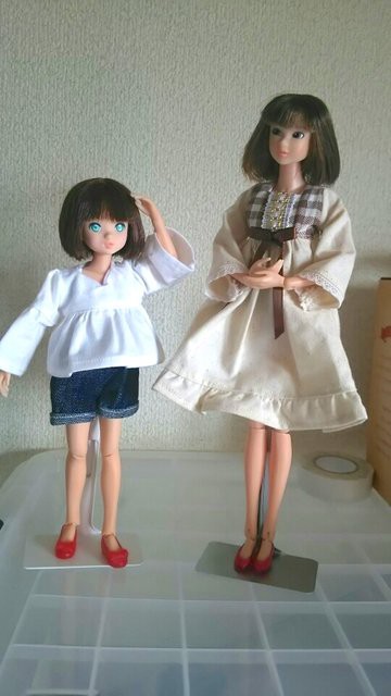 すてきなmomokoさんとかわいいrurukoちゃんが着てくださいました💕 : リカちゃん服ハンドメイド りんごぽんのおうち＜札幌市＞