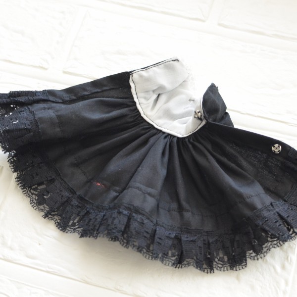黒のレースのワンピース！/やっと雪が溶けてきました : リカちゃん服
