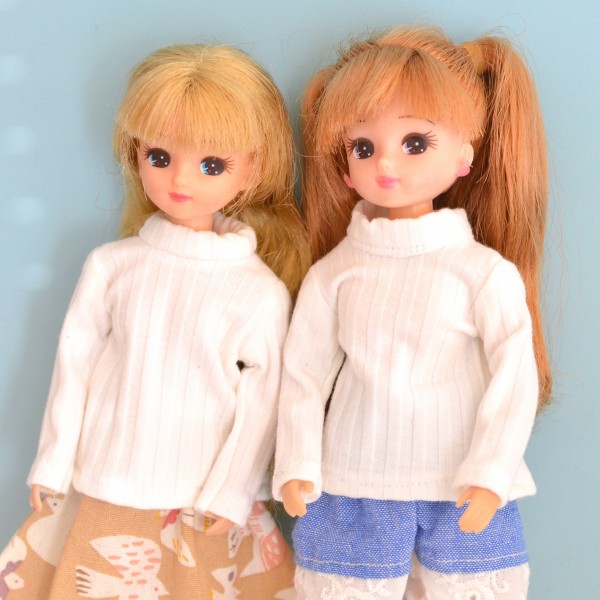 22cmドールさん、27cmドールさんサイズのカットソーです/10年ぶり