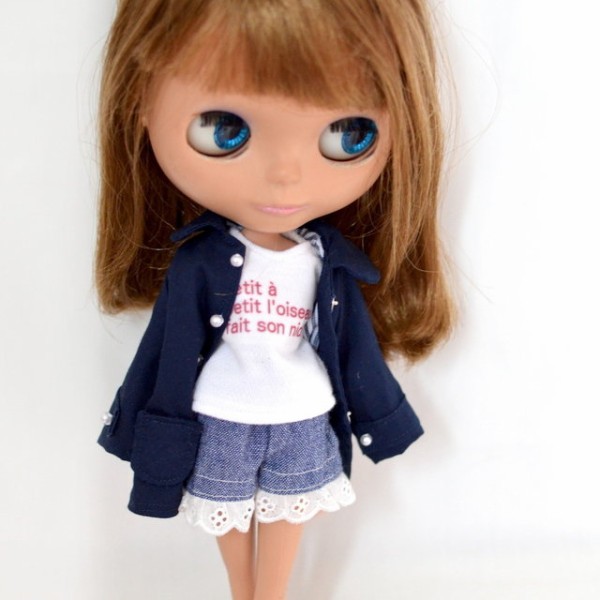 紺色のコート 型紙の教科書 どうしてもっと早くに買っていなかったのか リカちゃん服ハンドメイド りんごぽんのおうち 札幌市