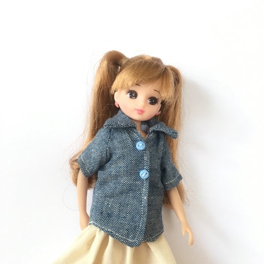 ゆきりん様　おまとめ　オーダー　リカちゃん服　ハンドメイド　デニムスカート リカちゃん 洋服 denim❤︎ダメージデニム ミニスカート