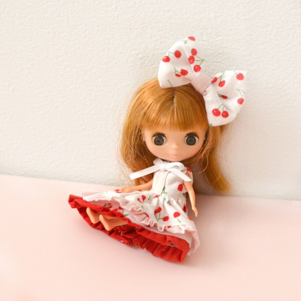 プチブライスサイズのワンピースとリボン Kindle Unlimitedに入ってみました リカちゃん服ハンドメイド りんごぽんのおうち 札幌市