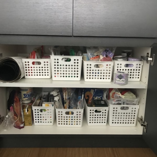 整理収納 観音扉ばかりで使いにくいキッチンのビフォーアフター公開 Rinのシンプルライフ Powered By ライブドアブログ