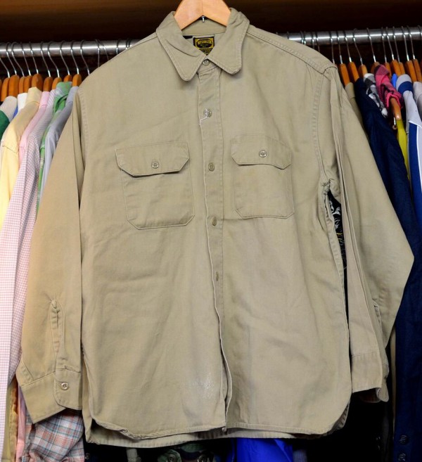 v36/Washington Dee Cee 60's Vintage ワークシャツ マチ付き 売約済み