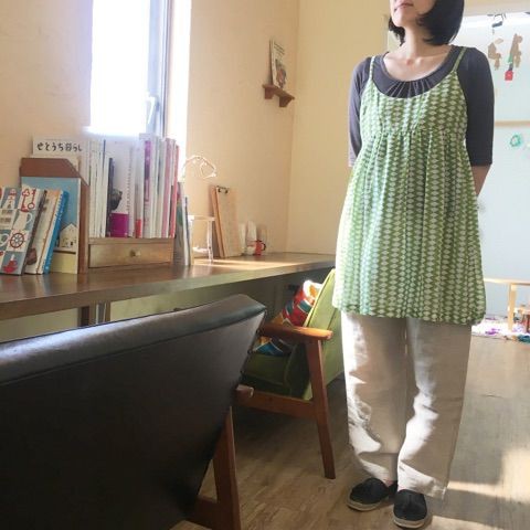 two chapati ルームウェアタンクトップ カディ two chapati ルームウェアタンクトップ カディ