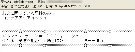 いま 迷惑メールが面白い マイケルサイト ブログ番外変