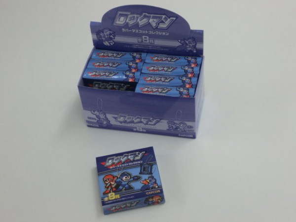 ががんと登場ロックマングッズ4種 ラバーマスコットコレクション編