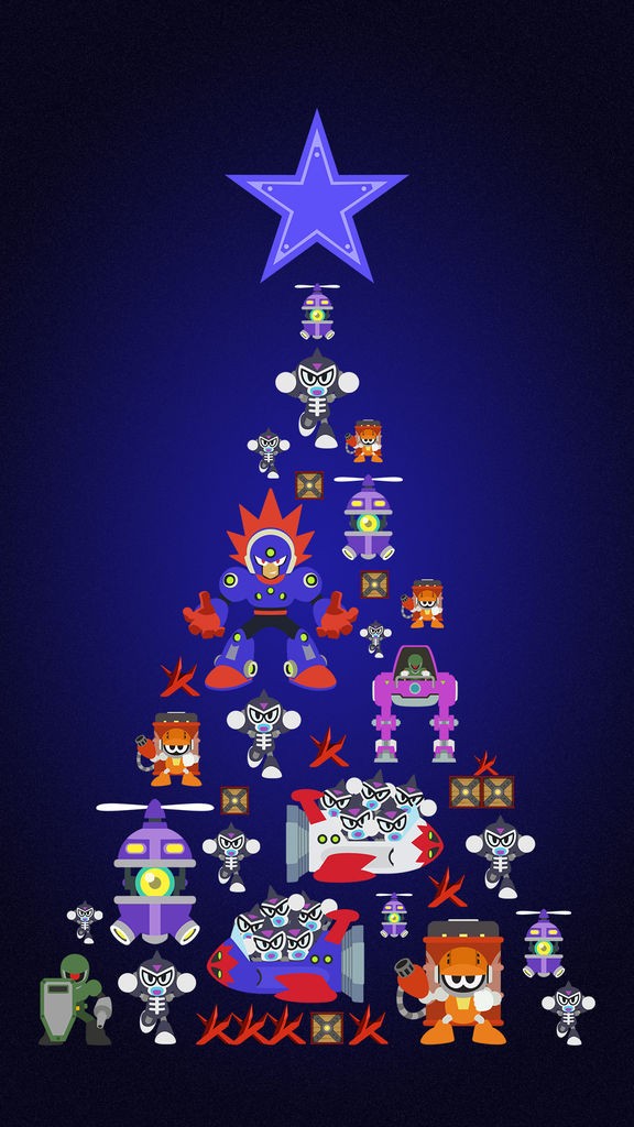 メリークリスマス ロックマン11 クリスマス描き下ろし待ち受けプレゼント ロックマンユニティ ウッチーのブログ