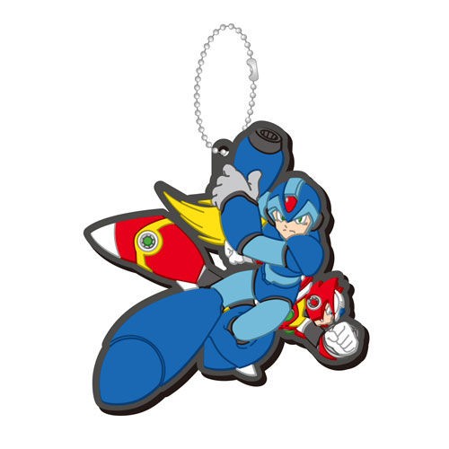 ががんと登場ロックマングッズ4種 ラバーマスコットコレクション編