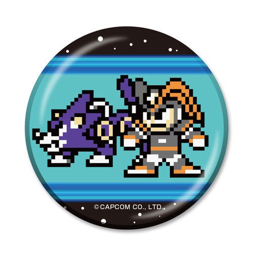 ロックマン ブルース 缶バッジ ロックマンエグゼ グラフアート