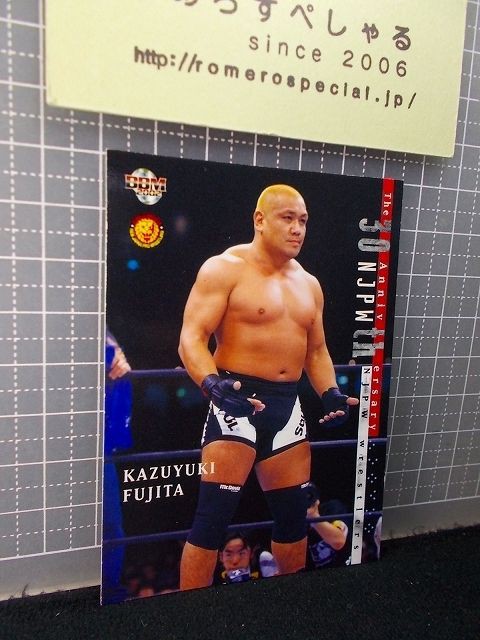 誠実 新日本プロレス 藤田和之 サインカード プロレスカード バンダイ