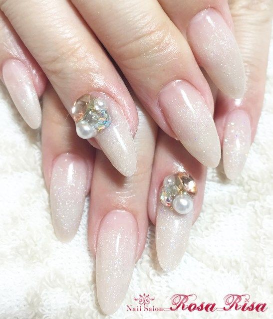 スカルプのリペア ビジューネイル Nail Salon Rosa Risa Blog