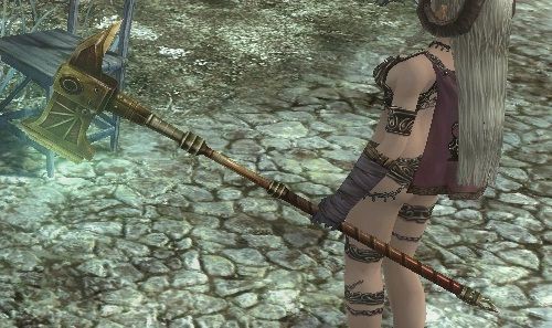 両手斧 F バックアップ