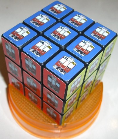 Hanキューブ（阪急電車パズル) : ルービックキューブ日記